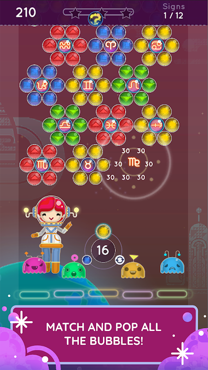 #5. Zodiac POP! Bubble Shooter (Android) By: Altitude Games Pty Ltd