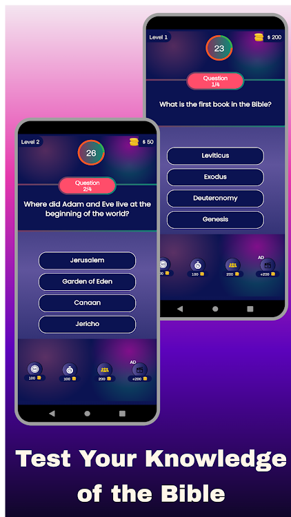 #5. Bible Trivia (Android) By: Kinzudi Apps