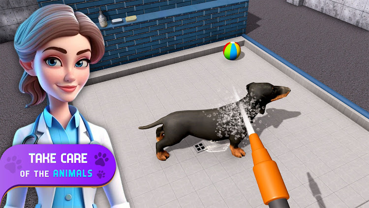 #5. Pet Shelter - Puppy Care Games (Android) By: AB Tech.