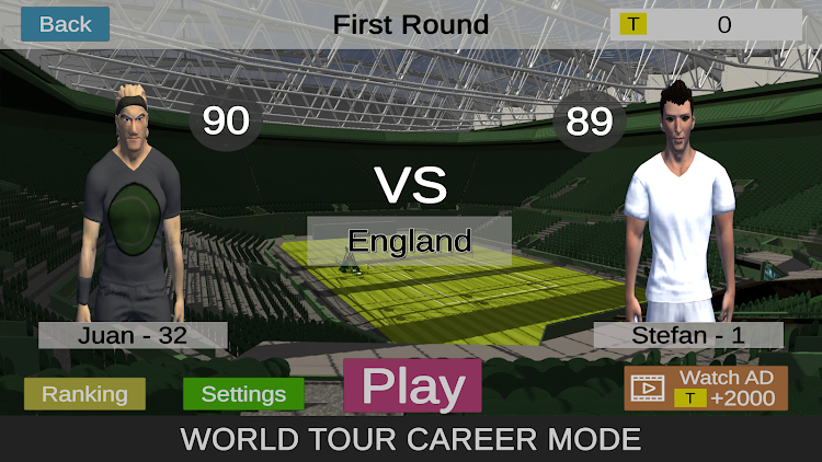 #5. Tennis Slice: World Tour (Android) By: T13GAMES