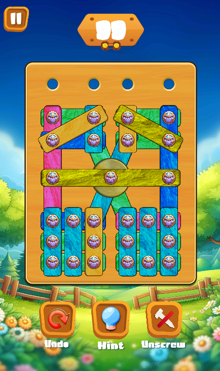 #8. Nuts & Bolts Brain Puzzle (Android) By: PiTi Studio