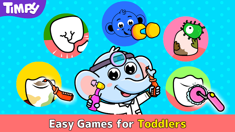 #6. Timpy Dentist: Doctor Games (Android) By: Timpy Games For Kids, Toddlers & Baby