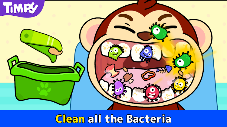 #7. Timpy Dentist: Doctor Games (Android) By: Timpy Games For Kids, Toddlers & Baby