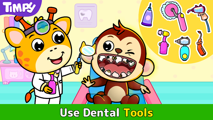 #9. Timpy Dentist: Doctor Games (Android) By: Timpy Games For Kids, Toddlers & Baby