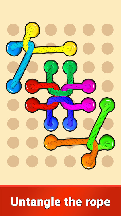 #4. Tangle Rope 3D: Sorting Puzzle (Android) By: Biza Studio - Puzzle Games