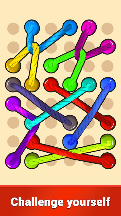 #6. Tangle Rope 3D: Sorting Puzzle (Android) By: Biza Studio - Puzzle Games