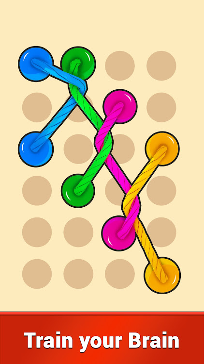 #9. Tangle Rope 3D: Sorting Puzzle (Android) By: Biza Studio - Puzzle Games