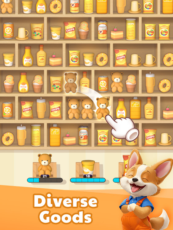 #10. Goods Sorting: 3D Store Games (Android) By: LifePulse Puzzle Game Studio