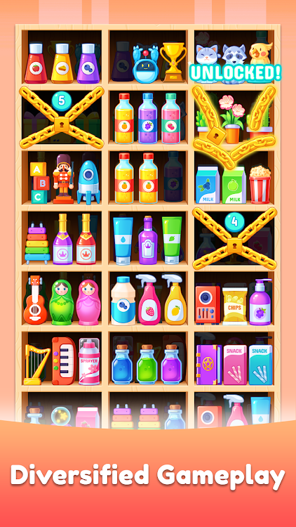 #7. Shelf Sort Puzzle Game (Android) By: IEC Games Australia