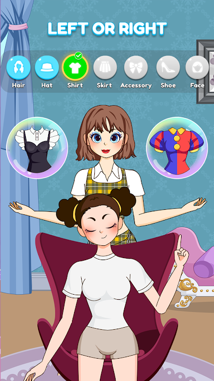 #2. Left or Right: Star Girl Style (Android) By: HIGAME Jsc