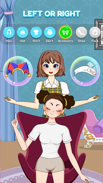 #3. Left or Right: Star Girl Style (Android) By: HIGAME Jsc