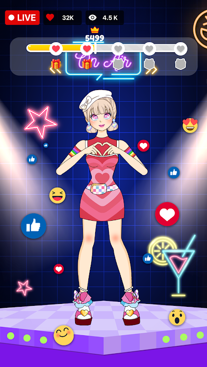 #6. Left or Right: Star Girl Style (Android) By: HIGAME Jsc