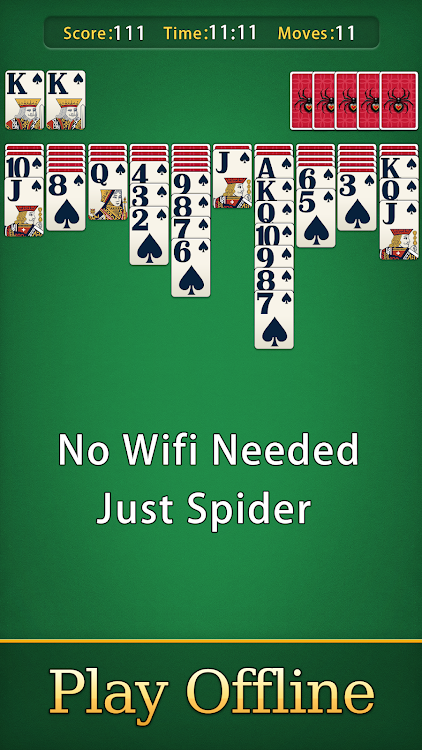 #3. Spider Solitaire Card Games (Android) By: Card Games, Inc