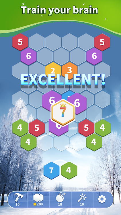 #4. Merge Hexa - Number Puzzle (Android) By: Bricks Ball Breaker