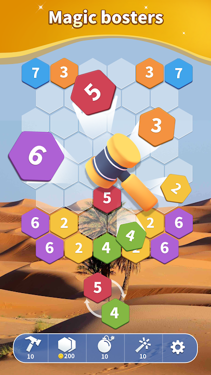 #5. Merge Hexa - Number Puzzle (Android) By: Bricks Ball Breaker