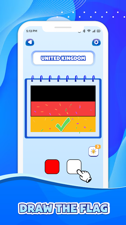 #3. Flag Quiz: Geography Games (Android) By: Double Eight Studio