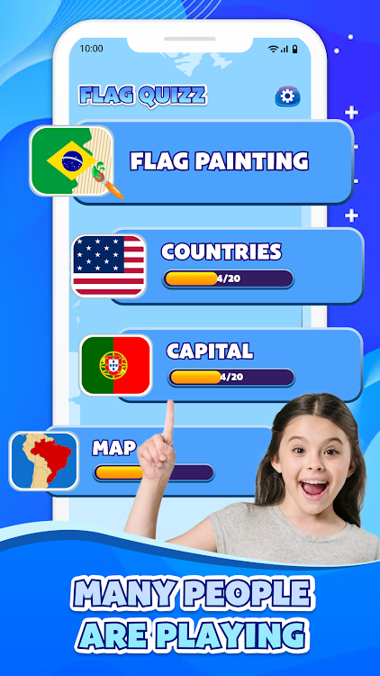 #5. Flag Quiz: Geography Games (Android) By: Double Eight Studio