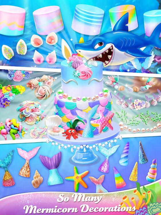 #3. Unicorn Mermaid Cake (Android) By: Kid Kitchen Fun Media