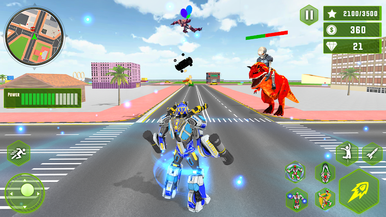 #9. Truck Game - Car Robot Games (Android) By: Multi Robot Games