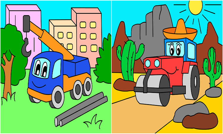 #5. Painting cars. (Android) By: Y-Group games