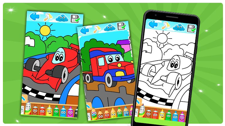 #8. Painting cars. (Android) By: Y-Group games