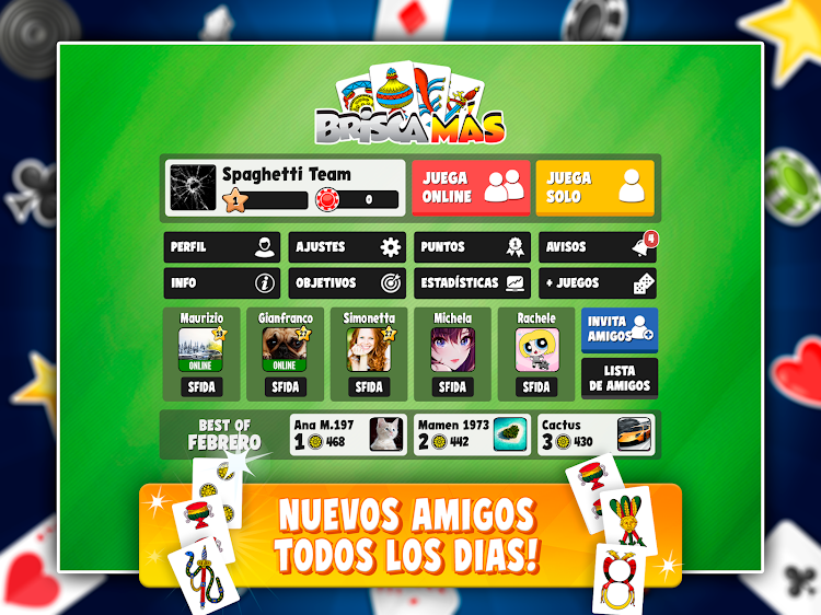 #8. Brisca Más – Card Games (Android) By: Spaghetti Interactive Srl