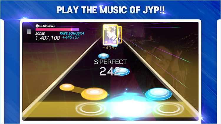 #3. SUPERSTAR JYPNATION (Android) By: Dalcomsoft, Inc.