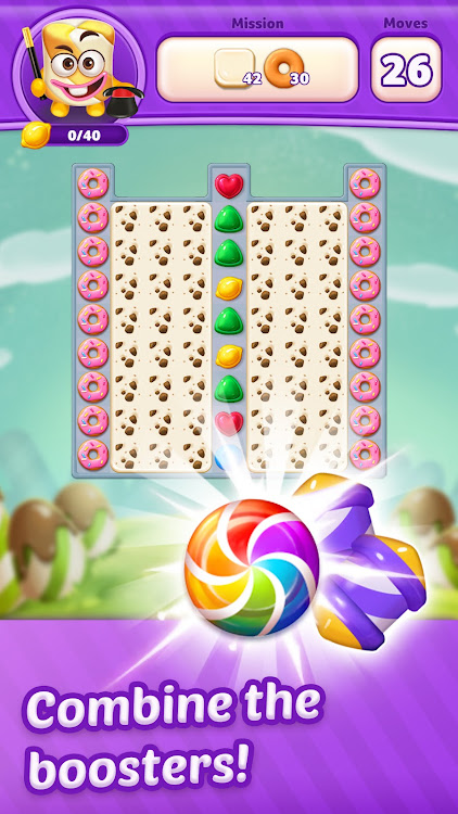 #3. Lollipop Sweet Heroes Match3 (Android) By: Puzzle1Studio