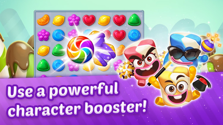 #4. Lollipop Sweet Heroes Match3 (Android) By: Puzzle1Studio