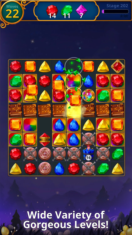 #5. Jewels Magic: Mystery Match3 (Android) By: Puzzle1Studio