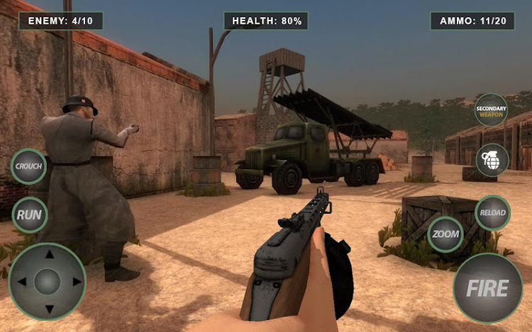 #5. World War FPS Shooting Game (Android) By: NanoHead Games