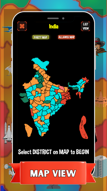 #5. Elections of India MMOG (Android) By: Vichitra Games