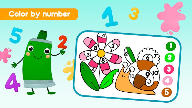 #2. Coloring book Drawing games (Android) By: Mahjong Brain Puzzles