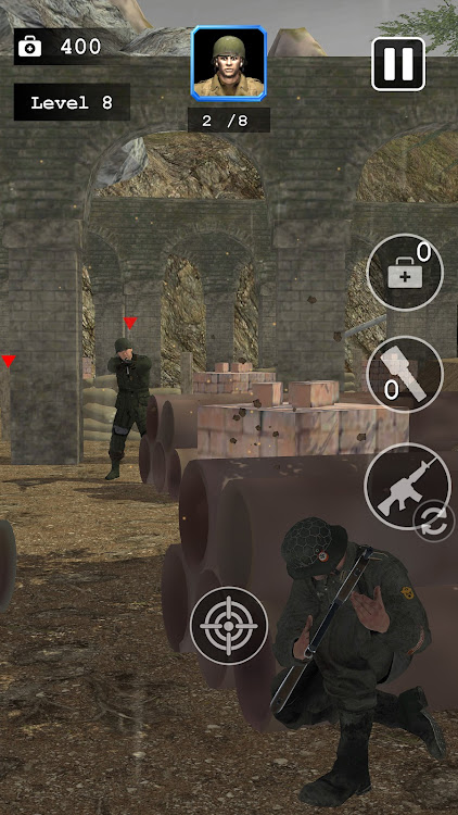 #10. Army Commando WW2 Survival (Android) By: Royal Game Terminal