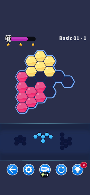 #7. Hexa Block puzzle match game (Android) By: NIRMITA ENTERTAINMENT