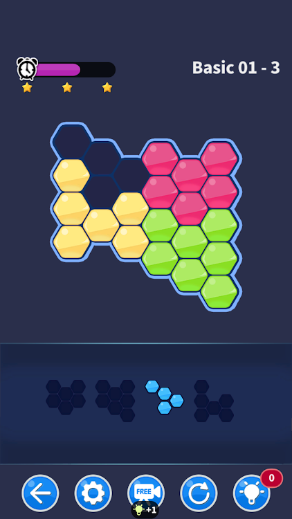 #8. Hexa Block puzzle match game (Android) By: NIRMITA ENTERTAINMENT