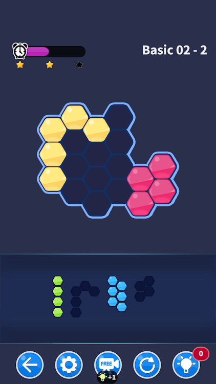 #10. Hexa Block puzzle match game (Android) By: NIRMITA ENTERTAINMENT