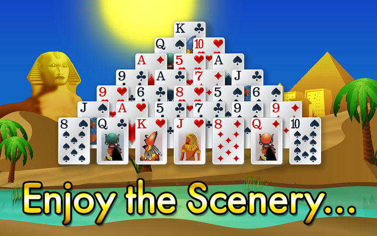 #6. Pyramid Solitaire - Egypt (Android) By: Glowing Eye Games Limited