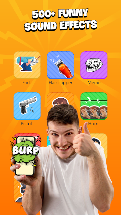 #4. Prank Sounds Haircut, Air Horn (Android) By: FunGear inc