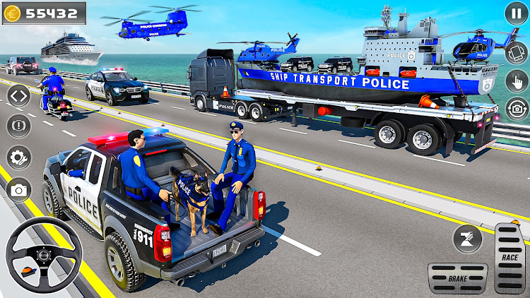 #4. Police Car Games Police Games (Android) By: Newrey Games