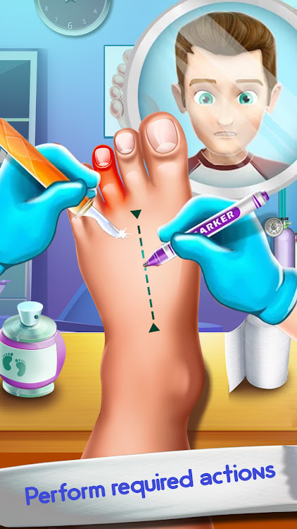 #2. Foot Doctor ASMR Offline Games (Android) By: Taprix