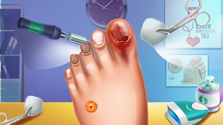 #5. Foot Doctor ASMR Offline Games (Android) By: Taprix