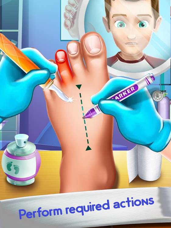 #9. Foot Doctor ASMR Offline Games (Android) By: Taprix