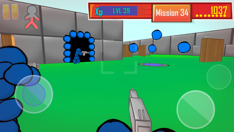 #6. Stickman Gun: FPS Shooter (Android) By: Dark Blue Creations