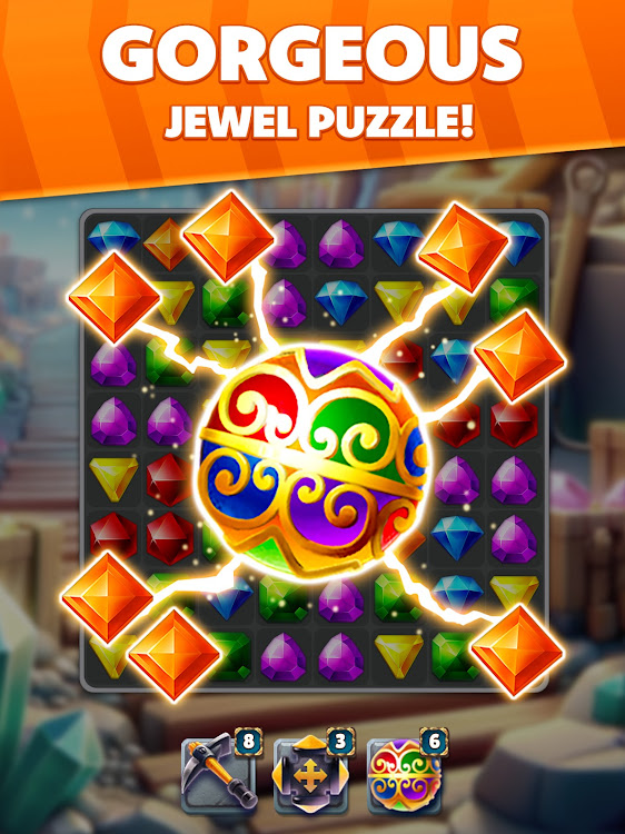 #7. Jewel Hunter Lost Temple (Android) By: SUPERBOX Inc