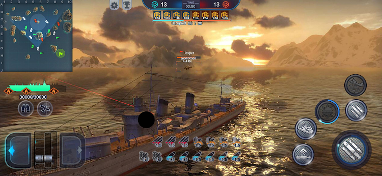 #3. King of Warship: 10v10 (Android) By: FUNPLAY Games