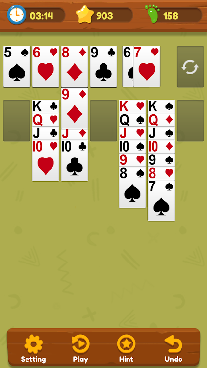 #2. Solitaire Classic - Klondike (Android) By: Happy Mobile Ltd