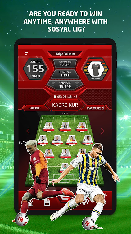 #7. Sosyal Lig - Soccer Game (Android) By: PetroLigDijital