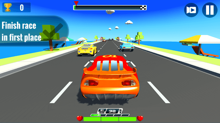 #4. Super Kids Car Racing (Android) By: Beisoft Games