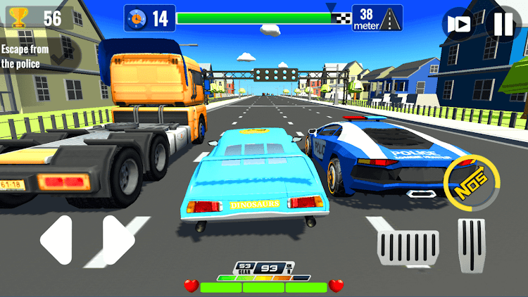 #6. Super Kids Car Racing (Android) By: Beisoft Games